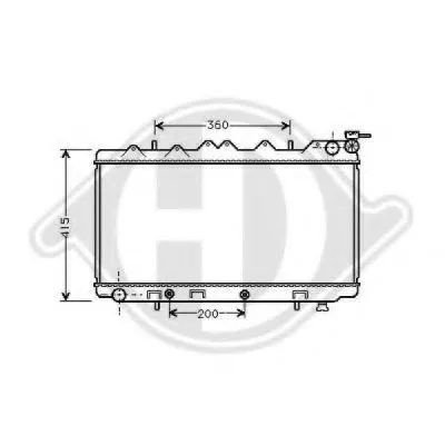 Радиатор, охлаждение двигателя DIEDERICHS купить