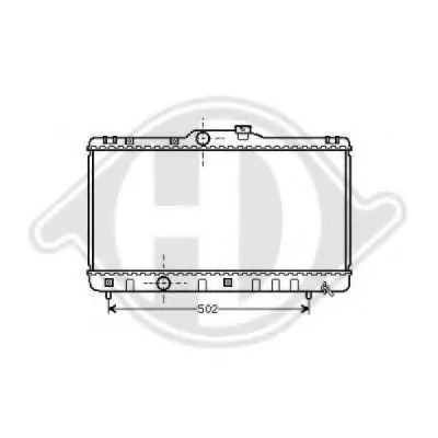 Радиатор, охлаждение двигателя DIEDERICHS купить