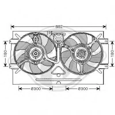 Вентилятор, охлаждение двигателя DIEDERICHS купить