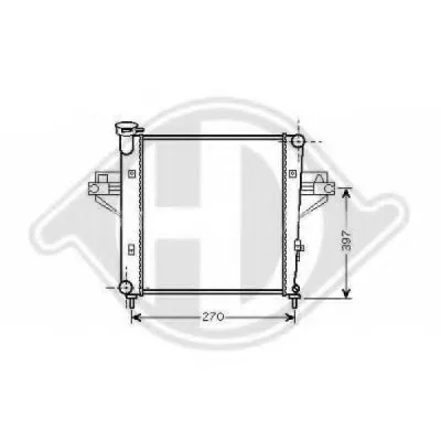 Радиатор, охлаждение двигателя DIEDERICHS купить