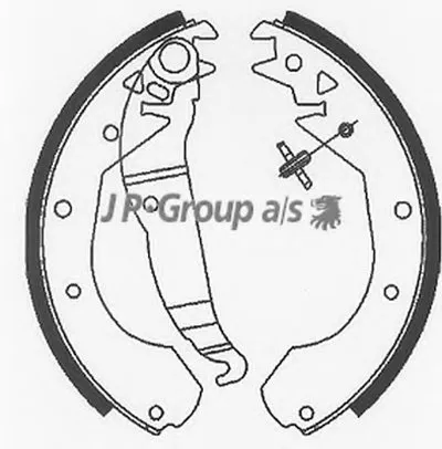 Комплект тормозных колодок QH JP GROUP купить