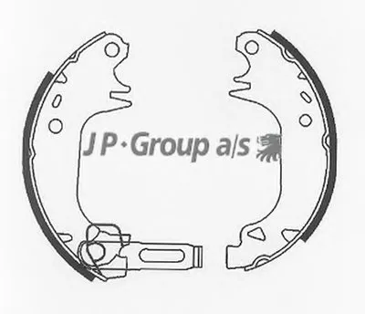 Комплект тормозных колодок QH JP GROUP купить