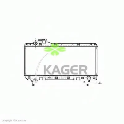 Радиатор, охлаждение двигателя KAGER купить