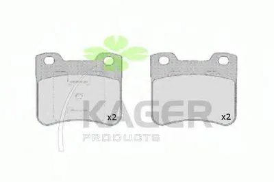 Комплект тормозных колодок, дисковый тормоз KAGER купить