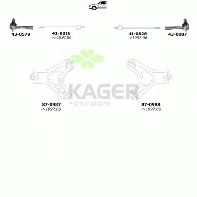 Подвеска колеса KAGER купить