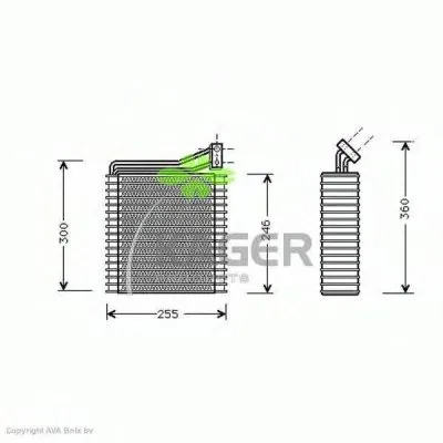 Испаритель, кондиционер KAGER купить