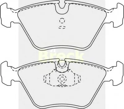 Комплект тормозных колодок, дисковый тормоз BRECK купить