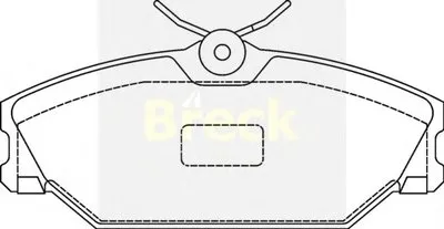 Комплект тормозных колодок, дисковый тормоз BRECK купить