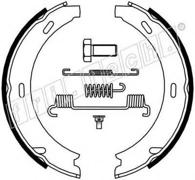 Комплект тормозных колодок, стояночная тормозная система fri.tech. купить