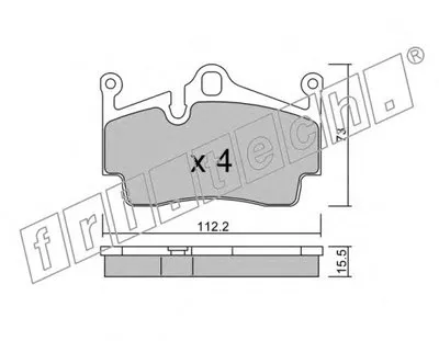 Комплект тормозных колодок, дисковый тормоз fri.tech. купить