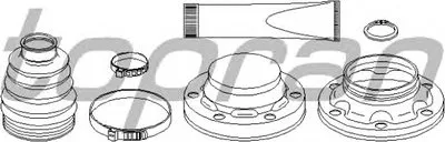 Комплект пылника, приводной вал TOPRAN купить