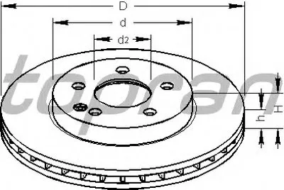 Тормозной диск TOPRAN купить