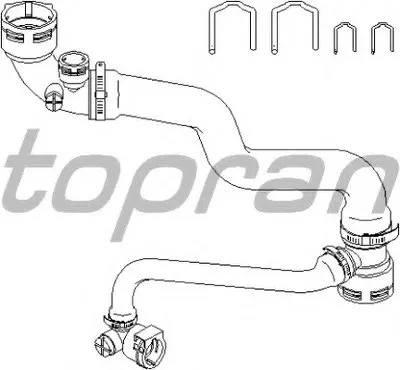 Шланг радиатора TOPRAN купить