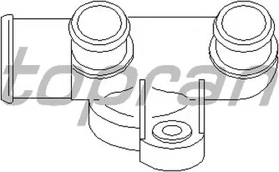 Фланец охлаждающей жидкости TOPRAN купить