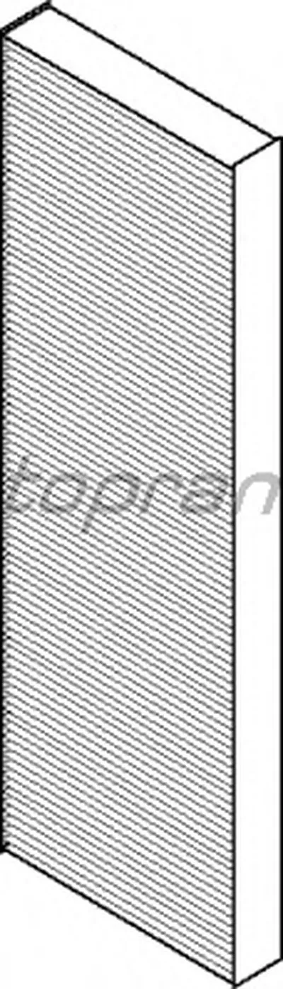 Фильтр, воздух во внутренном пространстве TOPRAN купить