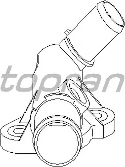 Фланец охлаждающей жидкости TOPRAN купить