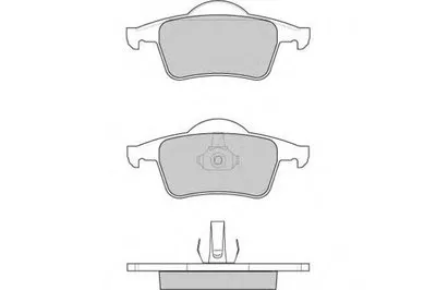 Комплект тормозных колодок, дисковый тормоз E.T.F. купить