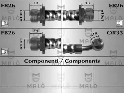 Тормозной шланг MALÒ купить