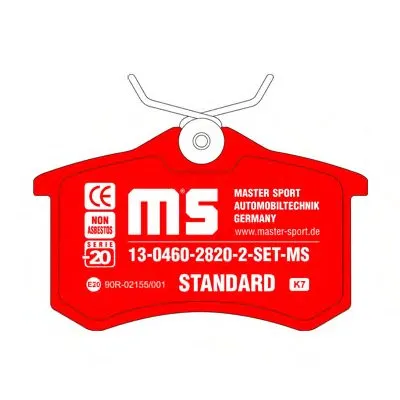 Комплект тормозных колодок, дисковый тормоз MASTER-SPORT купить