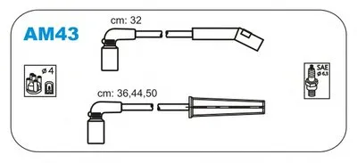 Комплект проводов зажигания JANMOR купить