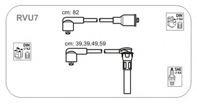 Комплект проводов зажигания JANMOR купить