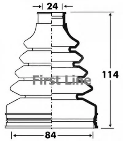 Пыльник, приводной вал FIRST LINE купить