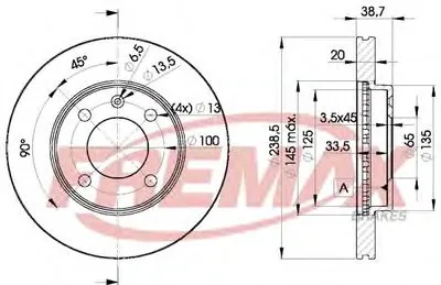 Тормозной диск Premium Carbon + FREMAX купить