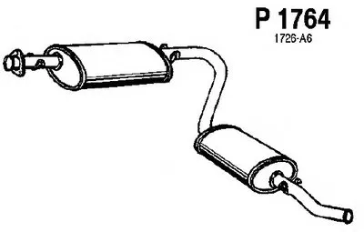 Глушитель выхлопных газов конечный FENNO купить