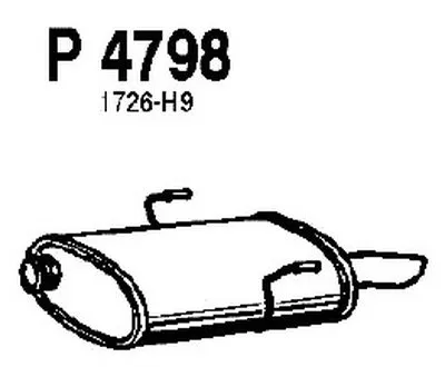 Глушитель выхлопных газов конечный FENNO купить