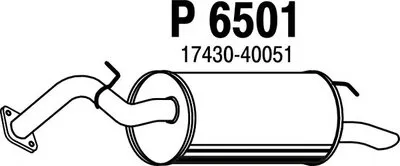 Глушитель выхлопных газов конечный FENNO купить