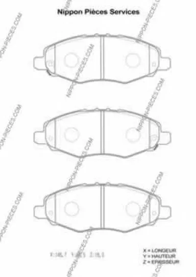 Комплект тормозных колодок, дисковый тормоз NPS купить