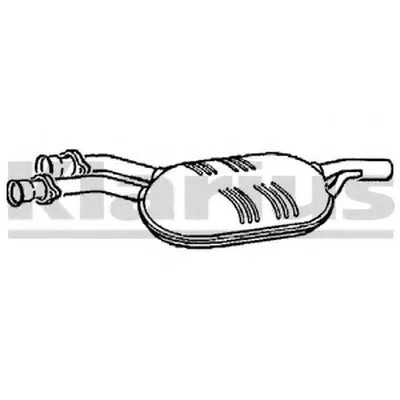 Средний глушитель выхлопных газов KLARIUS купить