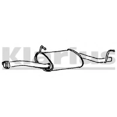 Средний глушитель выхлопных газов KLARIUS купить