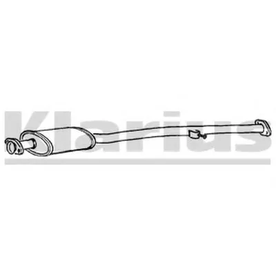 Средний глушитель выхлопных газов KLARIUS купить