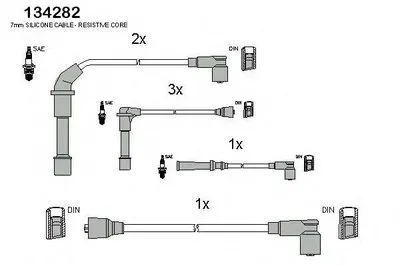 Комплект проводов зажигания Hueco HITACHI купить