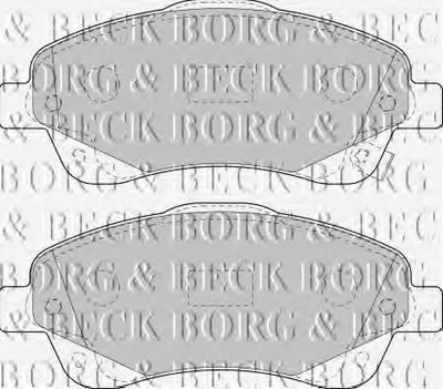 Комплект тормозных колодок, дисковый тормоз BORG & BECK купить