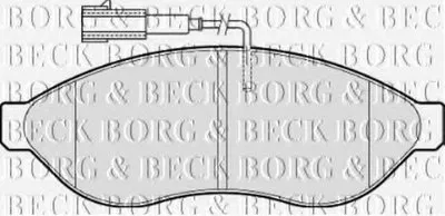 Комплект тормозных колодок, дисковый тормоз BORG & BECK купить