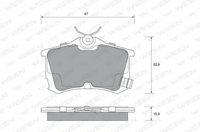 Комплект тормозных колодок, дисковый тормоз WEEN купить