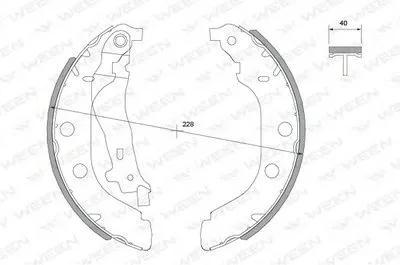 Комплект тормозных колодок WEEN купить