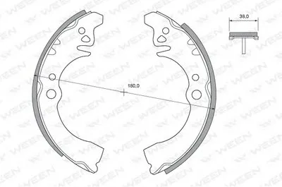Комплект тормозных колодок WEEN купить