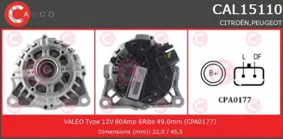 Генератор GENUINE SERIES CASCO купить