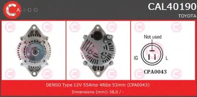 Генератор BRAND NEW SERIES CASCO купить