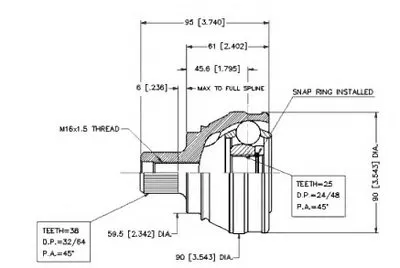 Шарнирный комплект, приводной вал VEMA купить