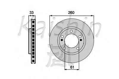 Тормозной диск KAISHIN купить