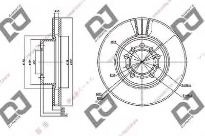 Тормозной диск DJ PARTS купить