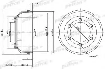 Тормозной барабан PATRON купить