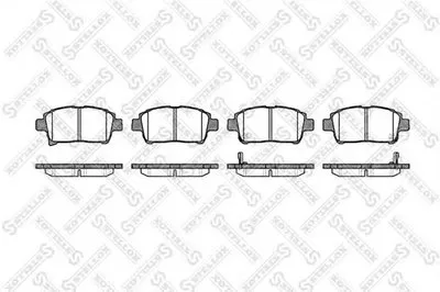 Комплект тормозных колодок, дисковый тормоз STELLOX купить