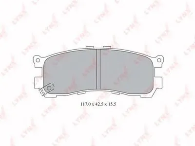 Комплект тормозных колодок, дисковый тормоз LYNXauto купить