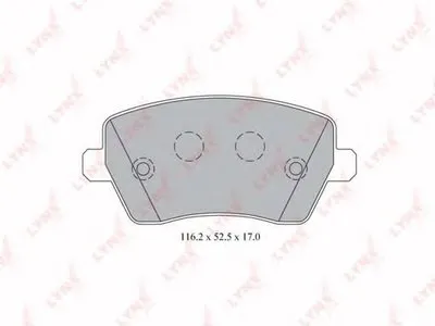 Комплект тормозных колодок, дисковый тормоз LYNXauto купить