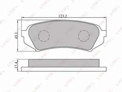 Комплект тормозных колодок, дисковый тормоз LYNXauto купить